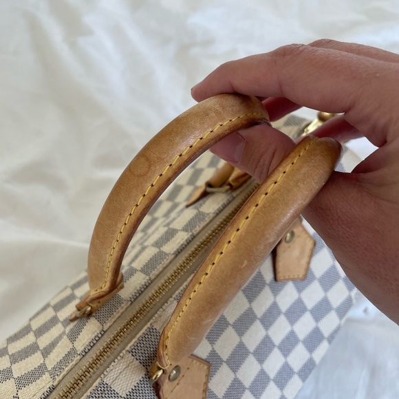 SALE!! ❤️ Authentic Louis Vuitton Speedy 25 damier azur LV - Picture 12 of 16